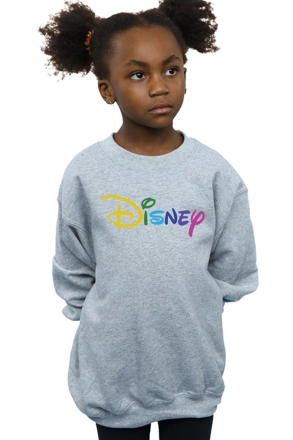 

Толстовка с цветным логотипом Disney, серый