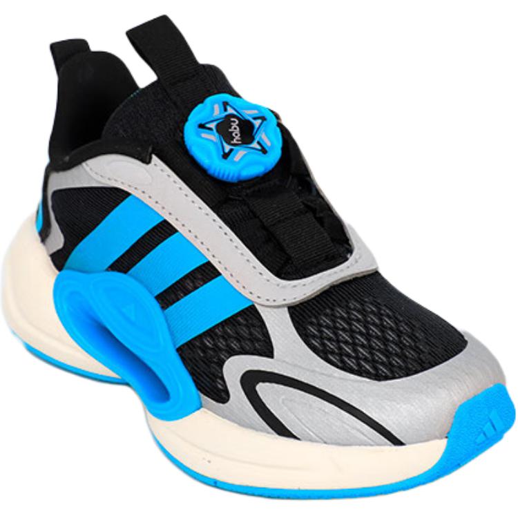 Кроссовки Galaxy Slip с низкой подошвой и амортизацией для детей Adidas, синий/черный — фото 3