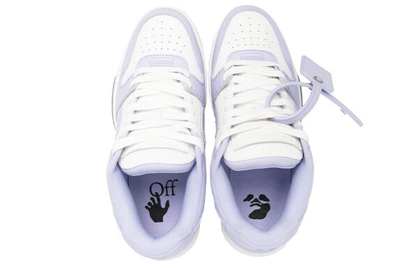 Кроссовки out of office calf leather sneaker 'purple white' Off-White, фиолетовый — фото 3