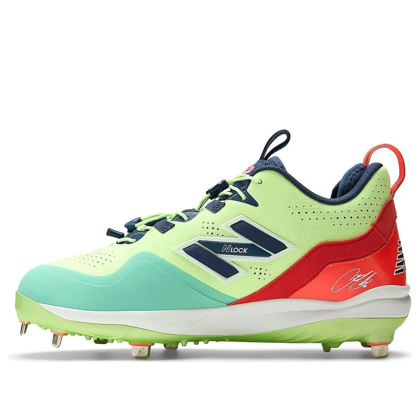 Кроссовки New Balance FuelCell Lindor 3 'Urgent Red Firefly' LLINDFF3, зеленый