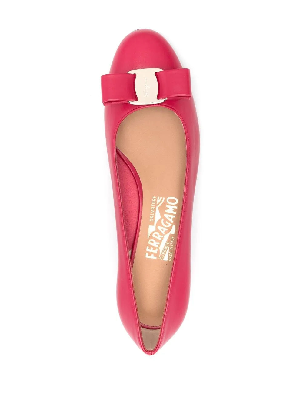 Туфли Ferragamo Ornament с декором Salvatore Ferragamo, красный