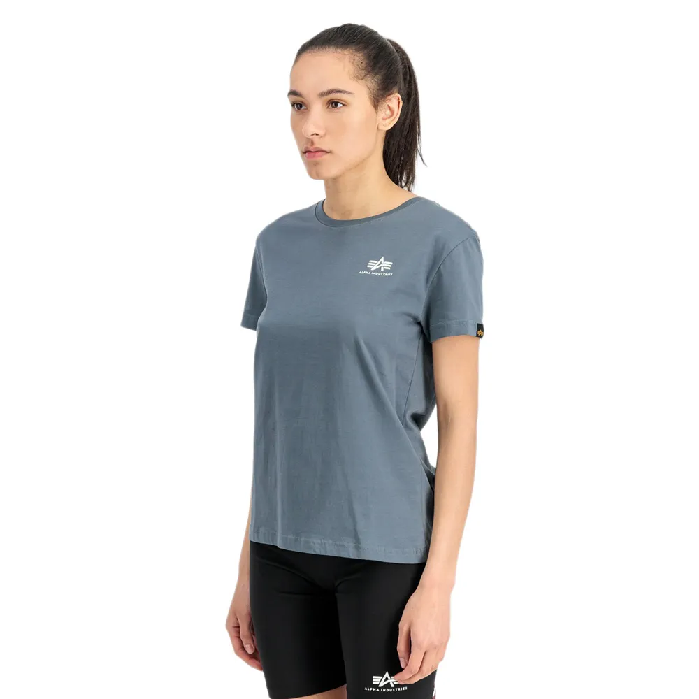 

Футболка с коротким рукавом Alpha Industries Basic Small Logo, синий