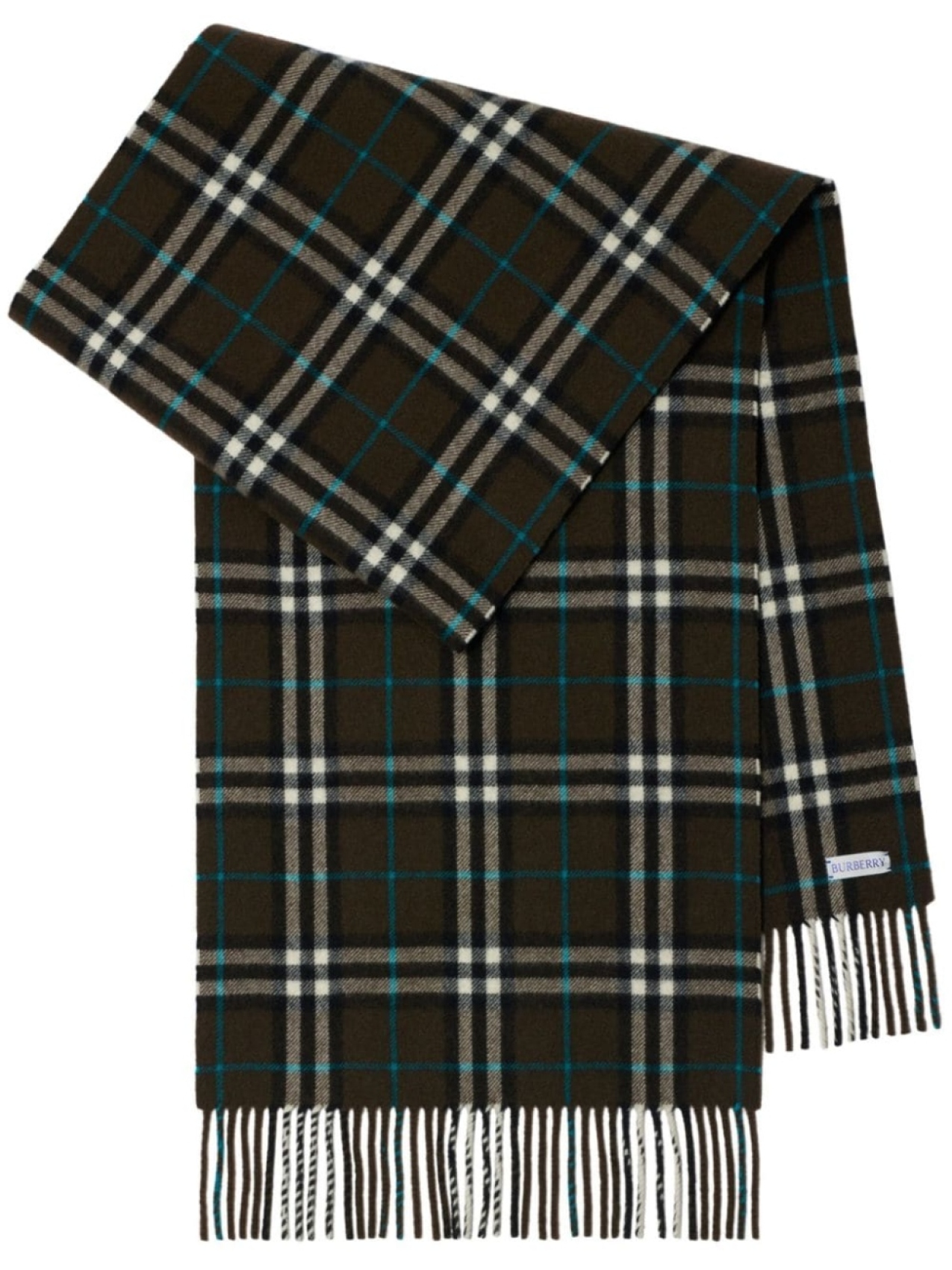 

Burberry кашемировый шарф в клетку Vintage Check, черный