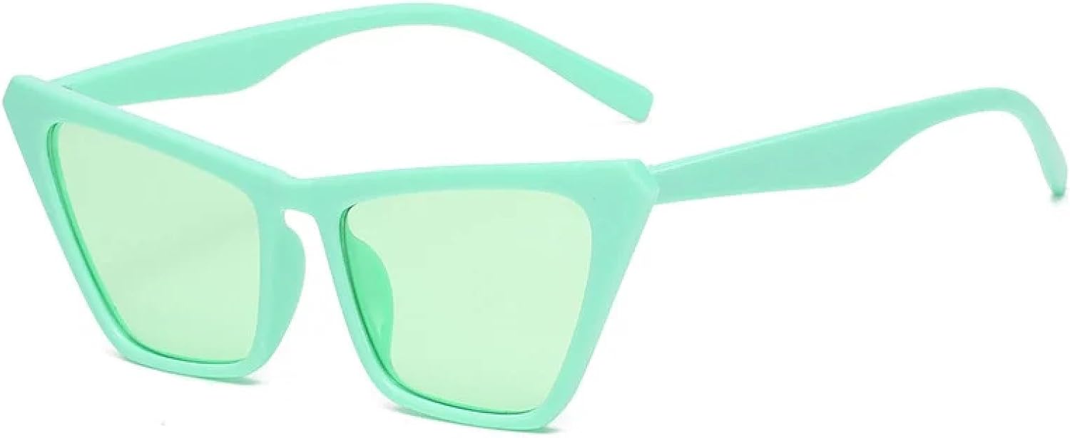 

Солнцезащитные очки с защитой от УФ-излучения UV400 | Панковский градиент "кошачий глаз" | Для женщин и мужчин, для занятий спортом на открытом воздухе и вождения DSVIGF, Green-green