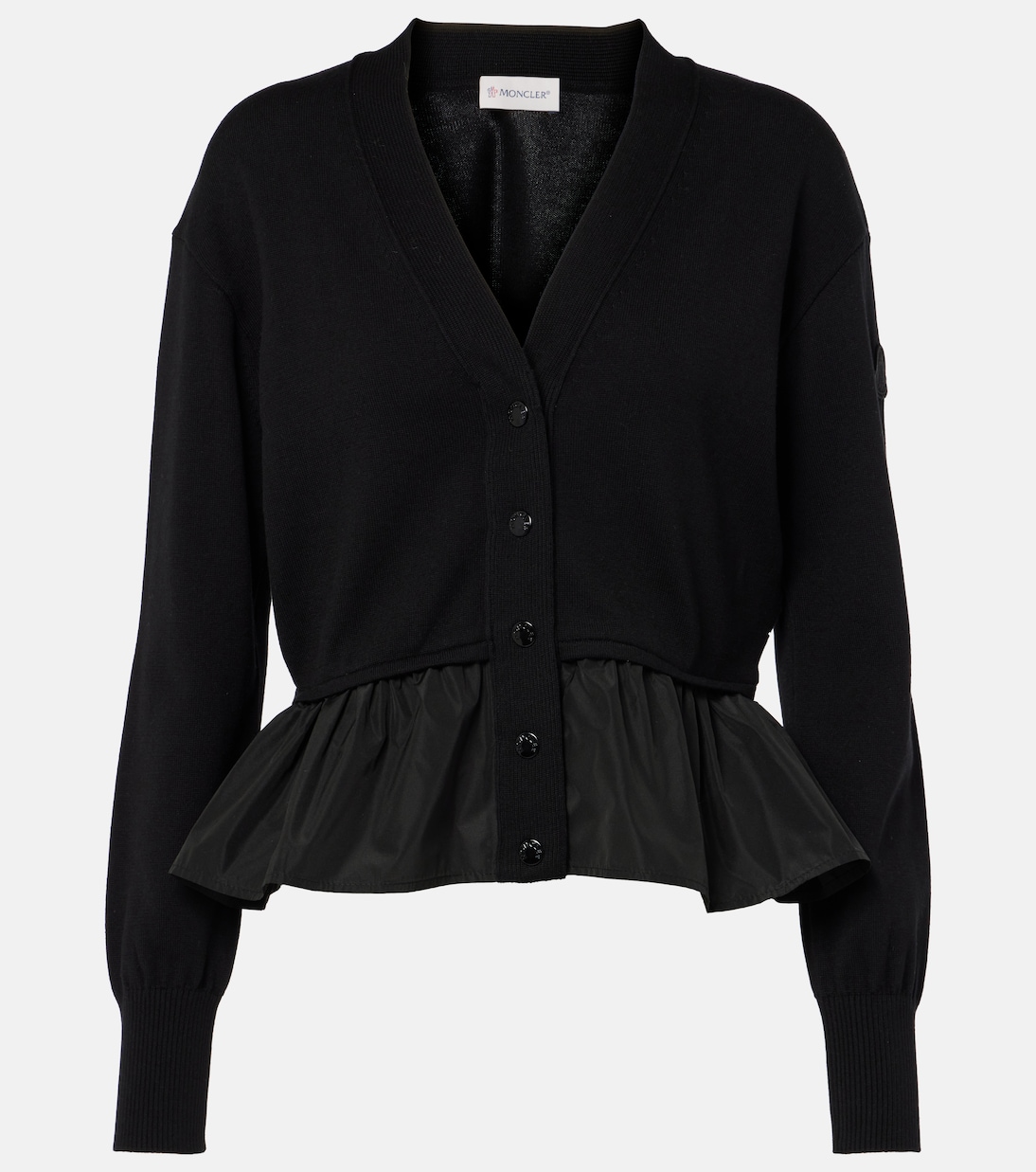 

Кардиган из хлопка, кашемира и шелка Moncler, 999 - Black