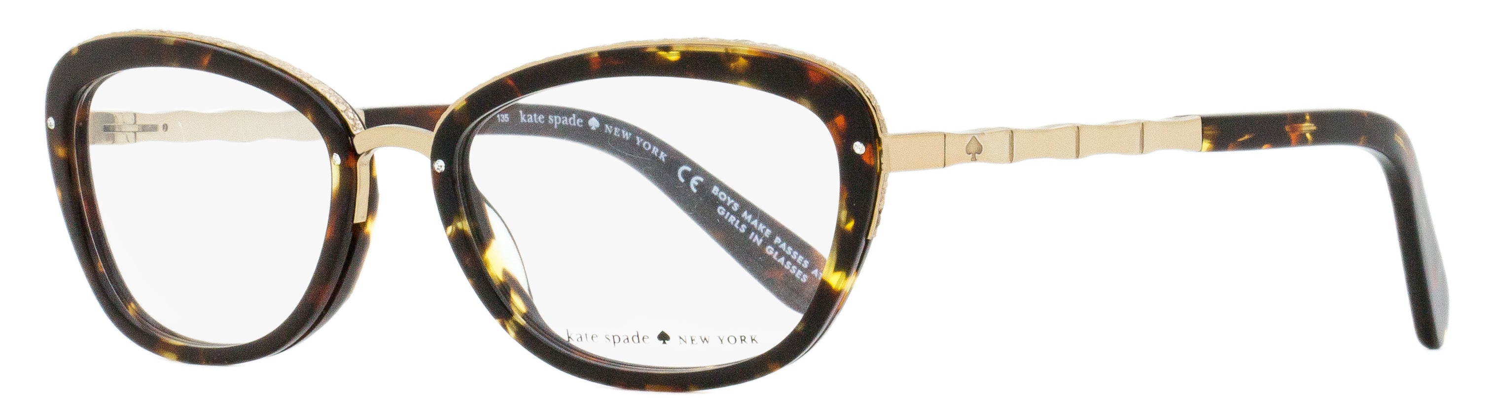 

Женские овальные очки Kate Spade Maribeth CU8 черепаховый/золотой 52 мм