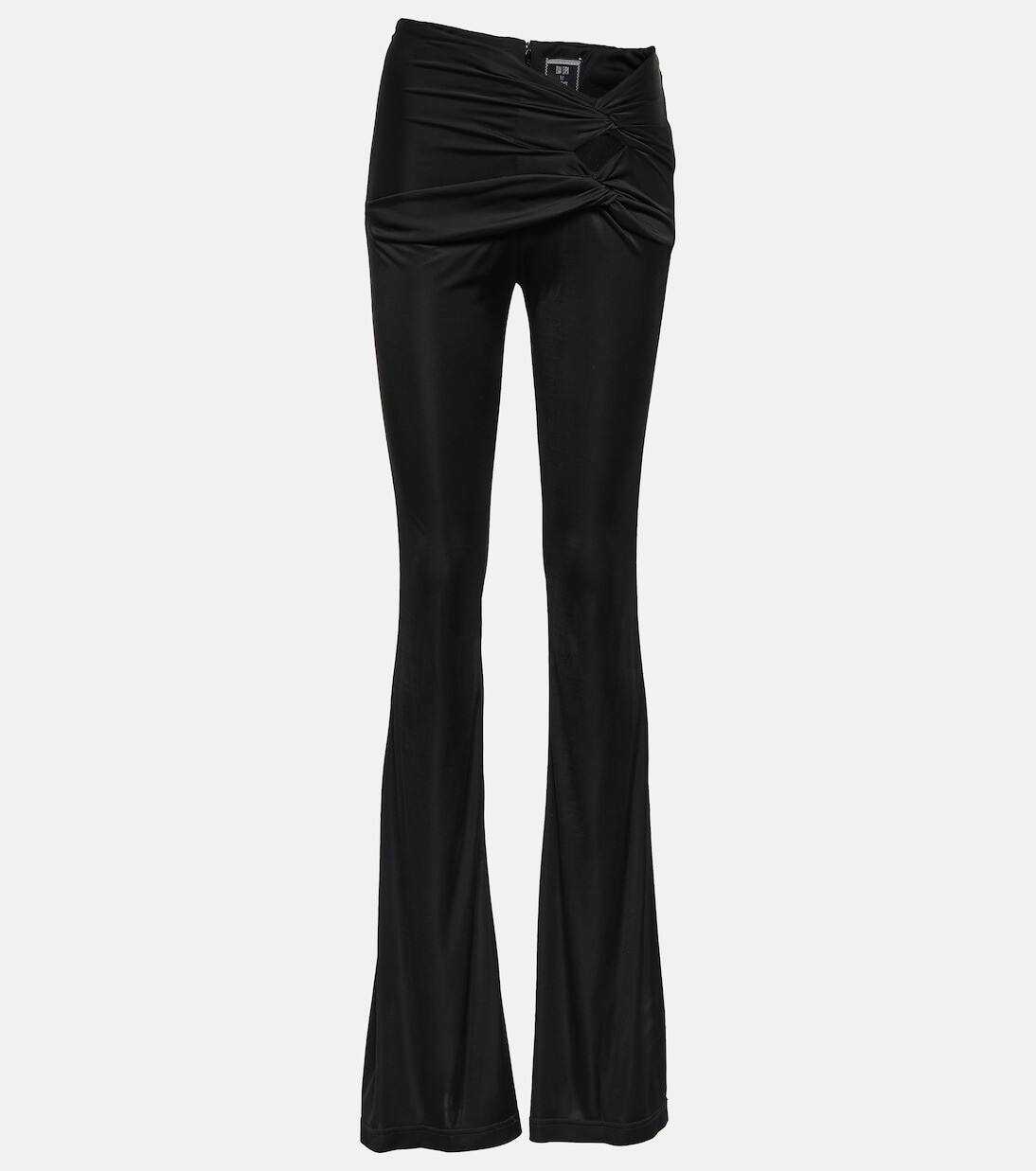 

Расклешенные брюки из джерси со сборками x dua lipa Versace, черный