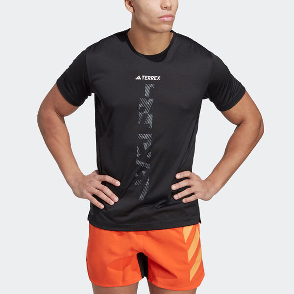 Футболка terrex agravic trail running tee Adidas, черный — фото 2