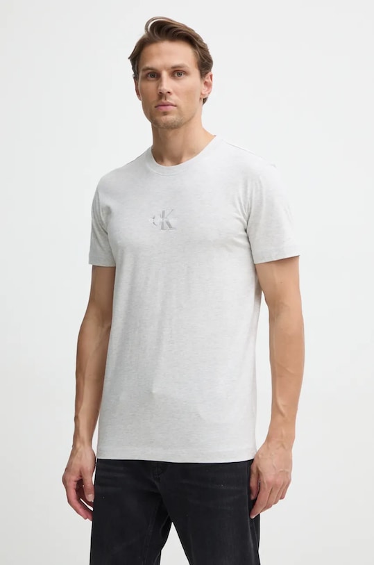 

Хлопковая футболка Calvin Klein Jeans, серый