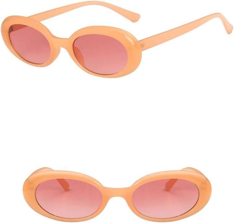 

Солнцезащитные очки LVTFCO Retro Oval Small Frame с маленькой оправой, защита от солнца, персонализированные очки «кошачий глаз», солнцезащитные очки премиум-класса, Pink Pink