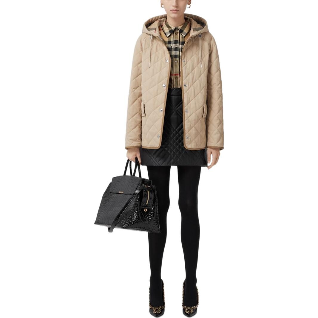Куртка Burberry, женская, мягкий заячий цвет — фото 3