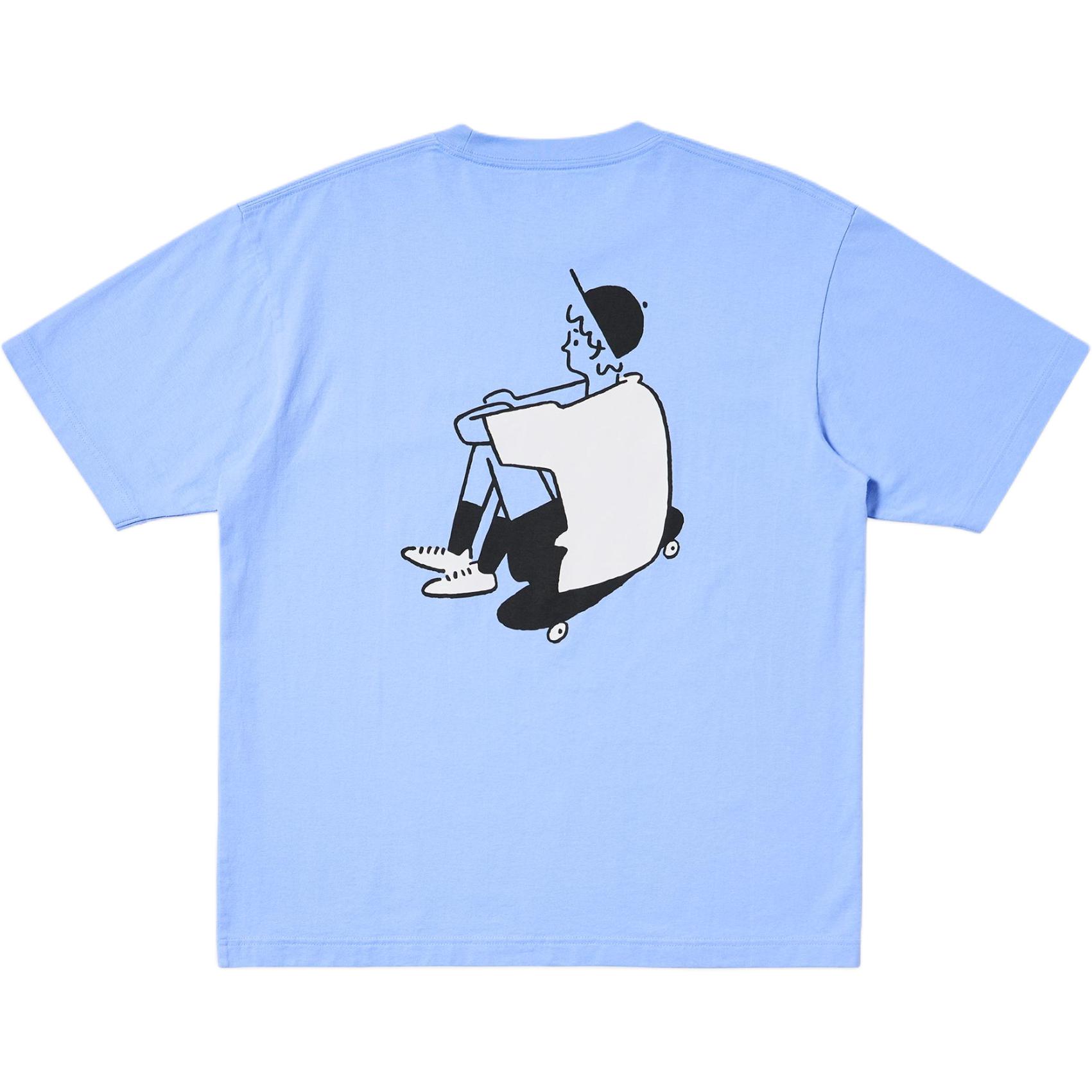 

Футболка унисекс Long Field Collaboration FW25 из коллаборации с ZHANGCHANGXIONG,LIANMINGKUAN Uniqlo, синий