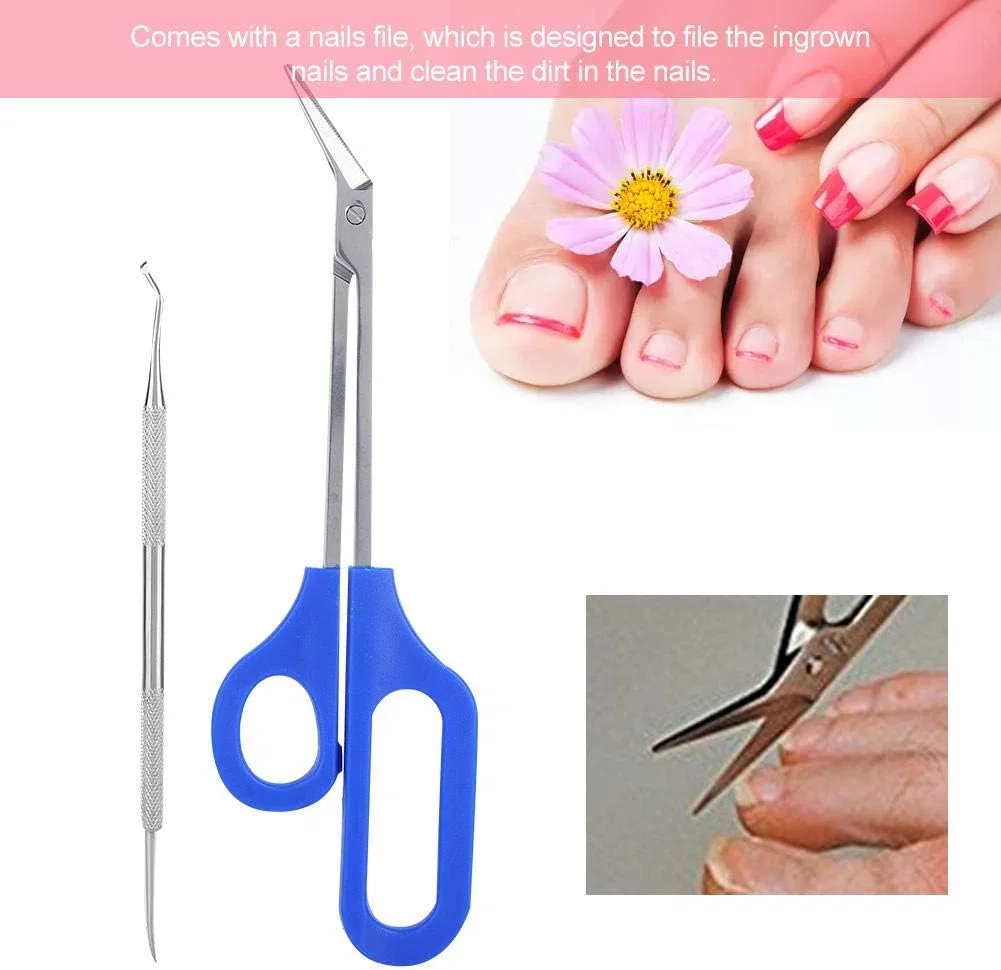 Набор для педикюра: ножницы для ногтей с длинной ручкой и пилка Fictory — фото 2