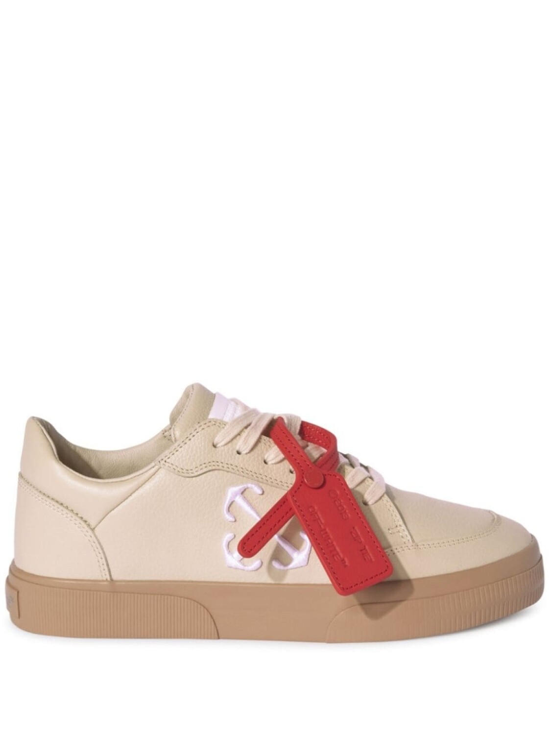 

Off-White кеды New Low Vulcanized, нейтральный цвет