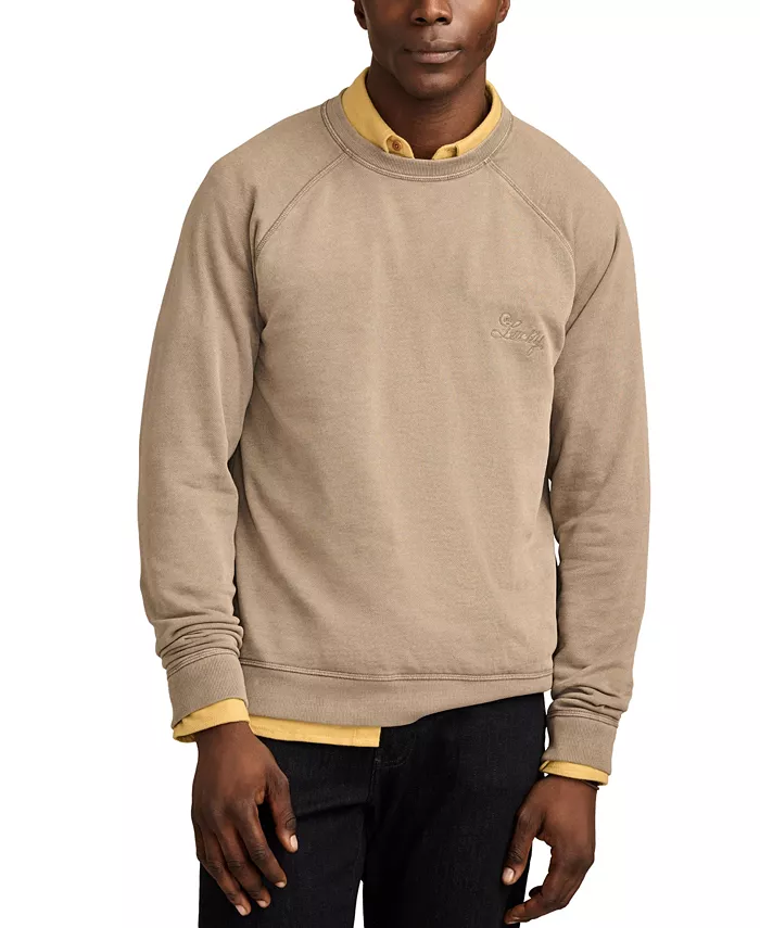 

Мужской флисовый свитшот с логотипом и регланным рукавом Lucky Brand, зеленый