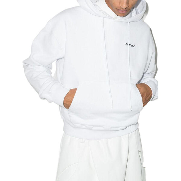Толстовка Men's OFF-WHITE SS22 Solid Color Short Casual Long Sleeves Version White, белый — фото 3