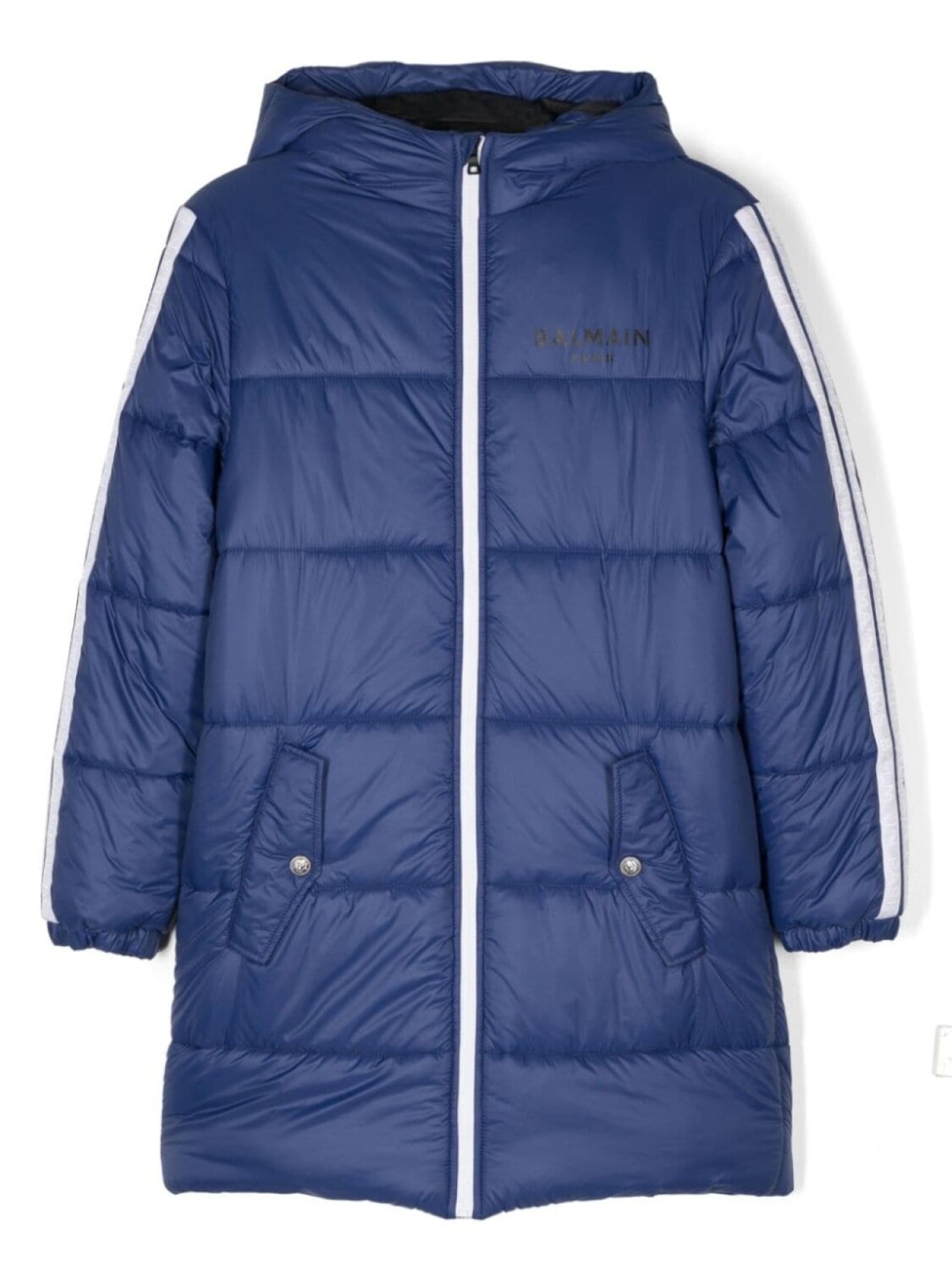 

Balmain Kids пальто с логотипом, синий