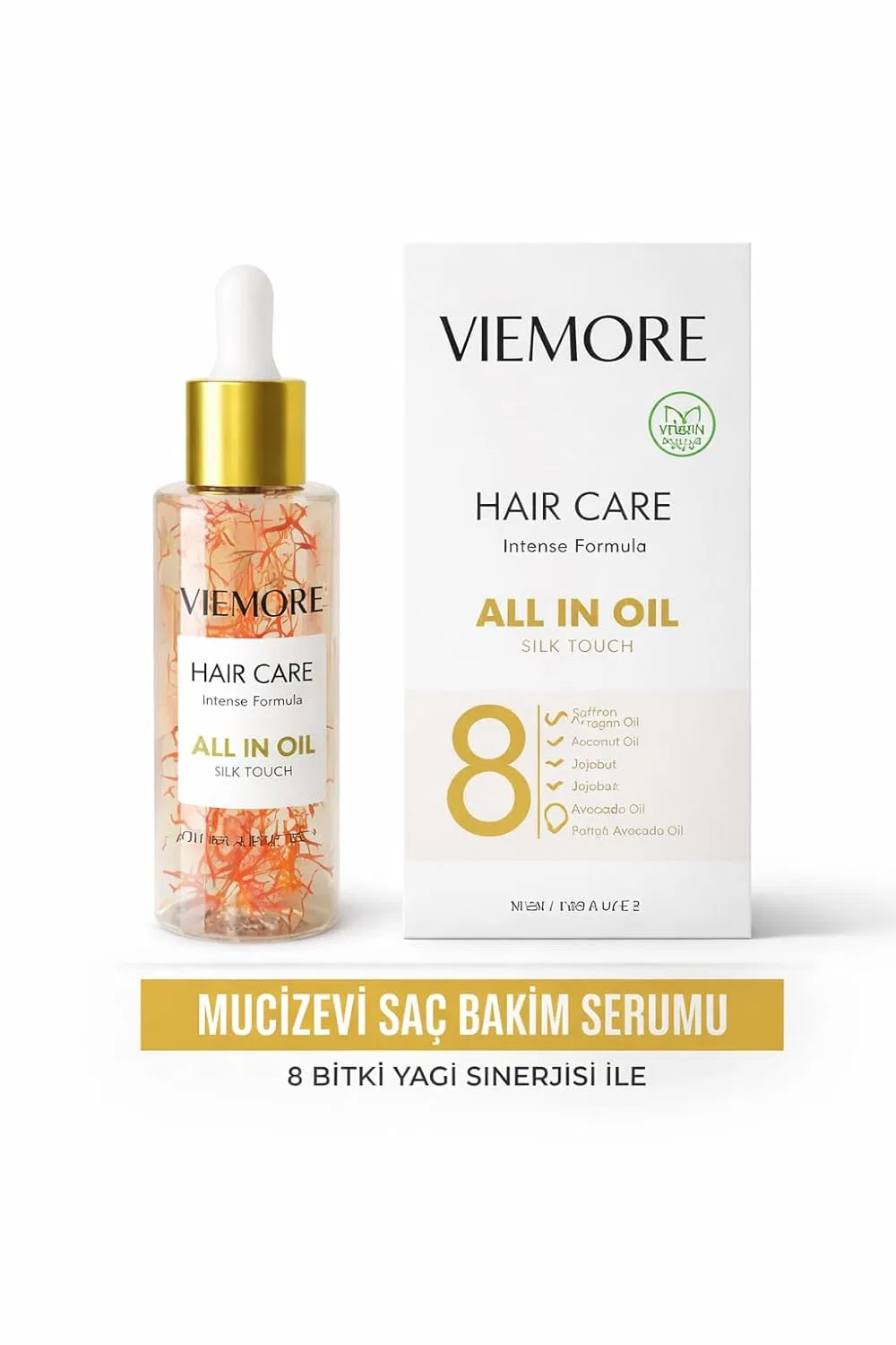 Сыворотка-масло для ухода за волосами с шафраном «8 Oils Complex» от Viemore, 50 мл Generisch — фото 2