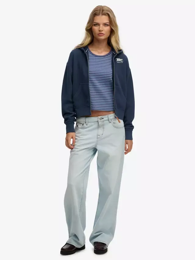 Толстовка на молнии Heritage Hamptons Superdry, Richest Navy — фото 3