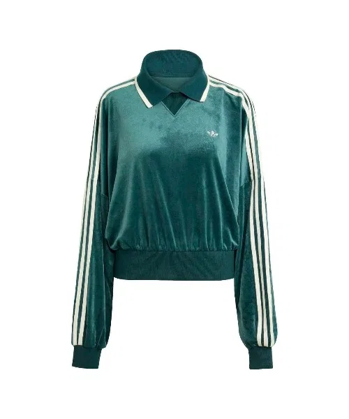 Толстовка adidas Originals x Liberty London из тисненого бархата — фото 2