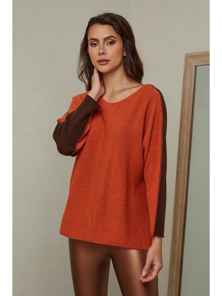 

Пуловер Joséfine, цвет orange/dunkelbraun