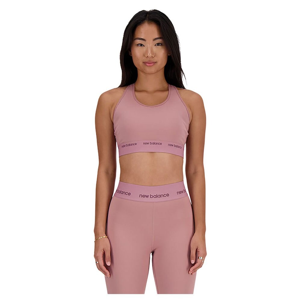 

Спортивный бюстгальтер New Balance Sleek Medium Support, розовый