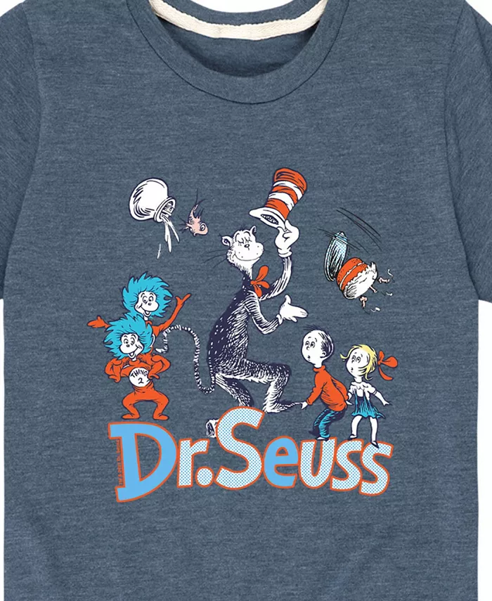 Футболка с принтом для мальчиков Toddler Boys Graphic T-Shirt Dr. Seuss, синий — фото 3