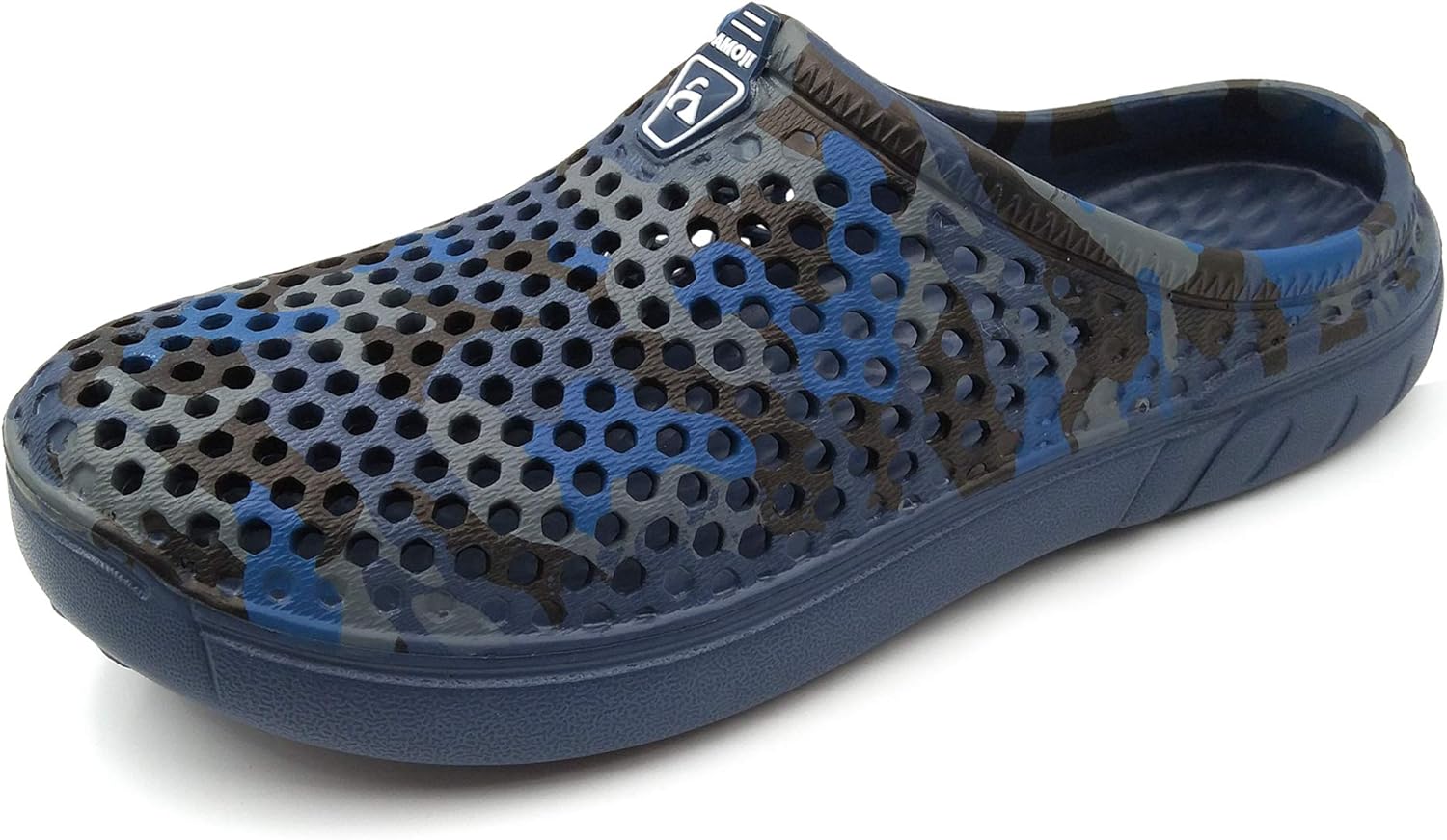 

Унисекс камуфляжные тапочки-сабо Amoji, темно-синий