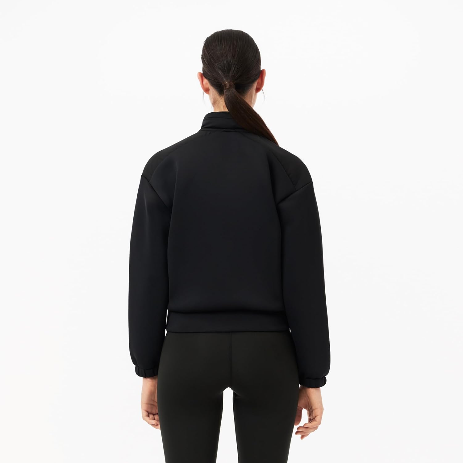 Толстовка женская Lacoste Sport Removable Sport Hoodie, черная — фото 2