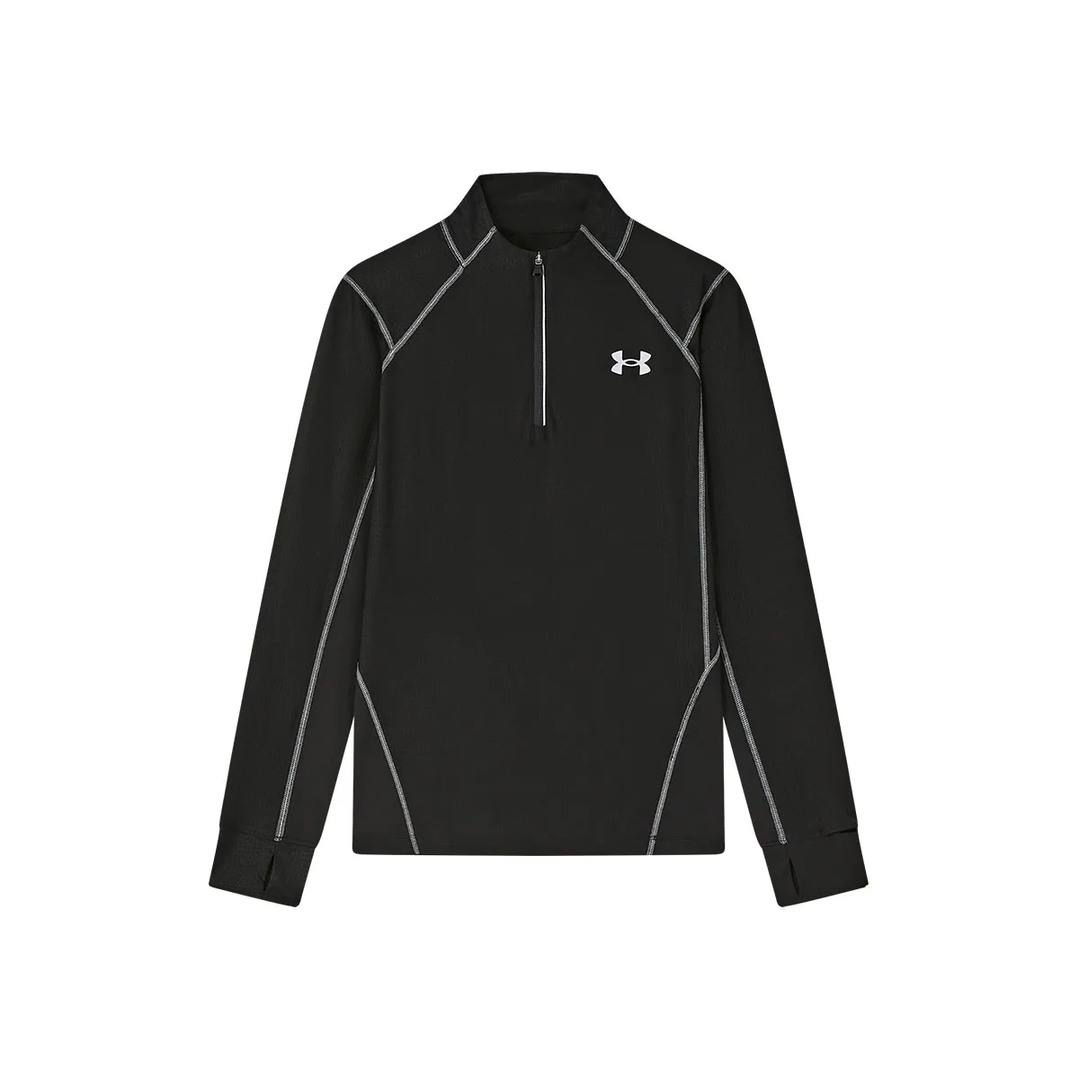 Детская футболка с отложным воротником Under Armour, черный