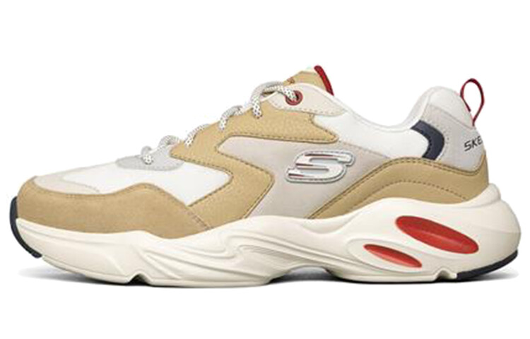 

Кроссовки Skechers Chunky Sneakers Men Low-Top White/Taupe, Белый, Кроссовки Skechers Chunky Sneakers Men Low-Top White/Taupe
