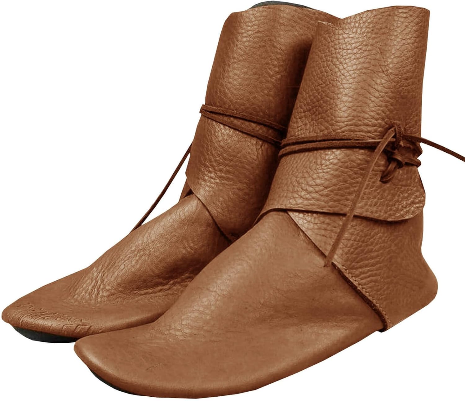 

Ботинки Syktkmx Mens Renaissance, на застежке с шнуровкой, средневековые, для косплея, вестерн, пиратские, викингские, с завязками, на Хэллоуин, коричневый