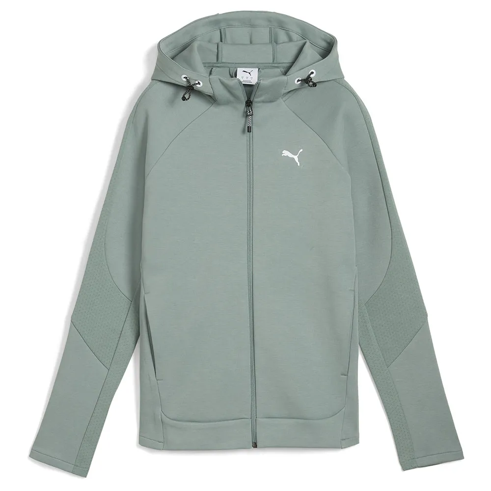 

Толстовка Puma Evostripe full zip, зеленый