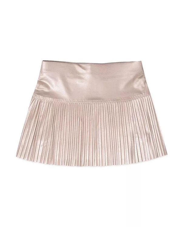 

Плиссированная юбка из матового материала для девочек - для малышек и для детей постарше. Lucky In Love, серебряный