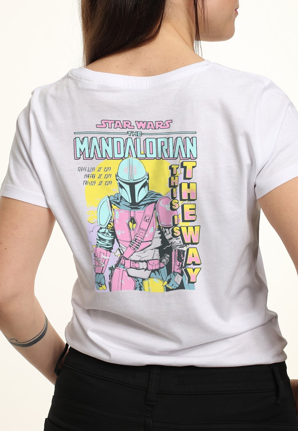 

Футболка с принтом STAR WARS: THE MANDALORIAN MANDO POP Star Wars, белый