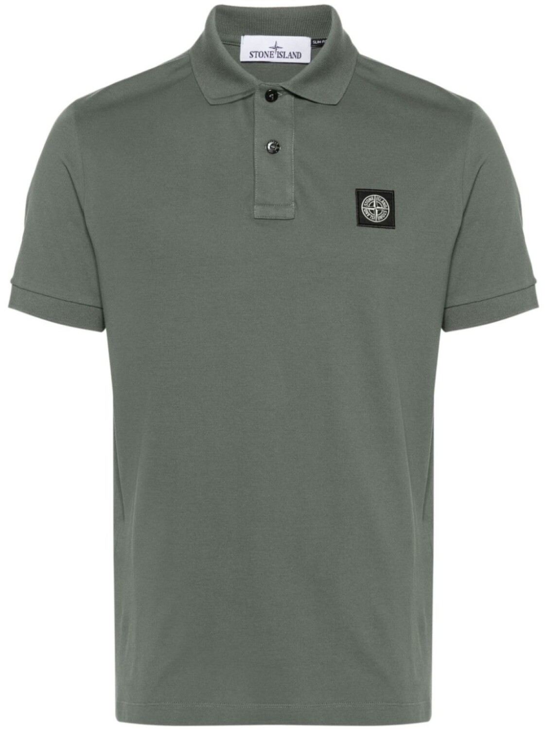 

Stone Island рубашка поло с нашивкой Compass, зеленый