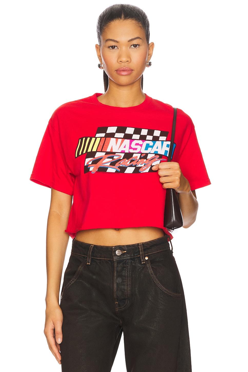 

Кроп-топ с принтом Nascar Junk Food, red