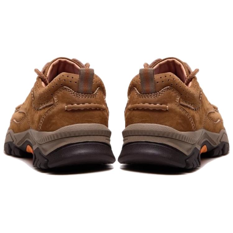 Мужские повседневные кроссовки мужские низкие черные/верблюжьи, Camel — фото 4