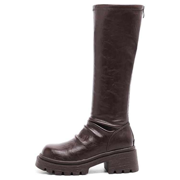 Женские сапоги DAPHNE на каблуке 6,5 см, коричневый