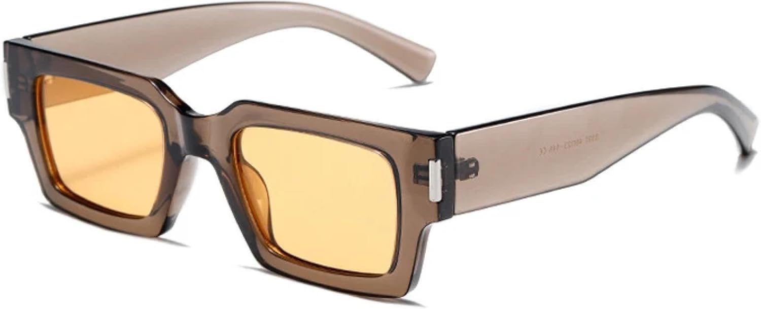 

Солнцезащитные очки с защитой от УФ-излучения UV400 для женщин и мужчин | Двухцветные градиентные очки "кошачий глаз" | для занятий спортом на открытом воздухе DSVIGF, Grey Orange