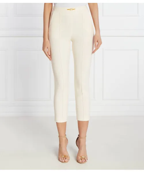 

Брюки Slim fit Elisabetta Franchi, бежевый