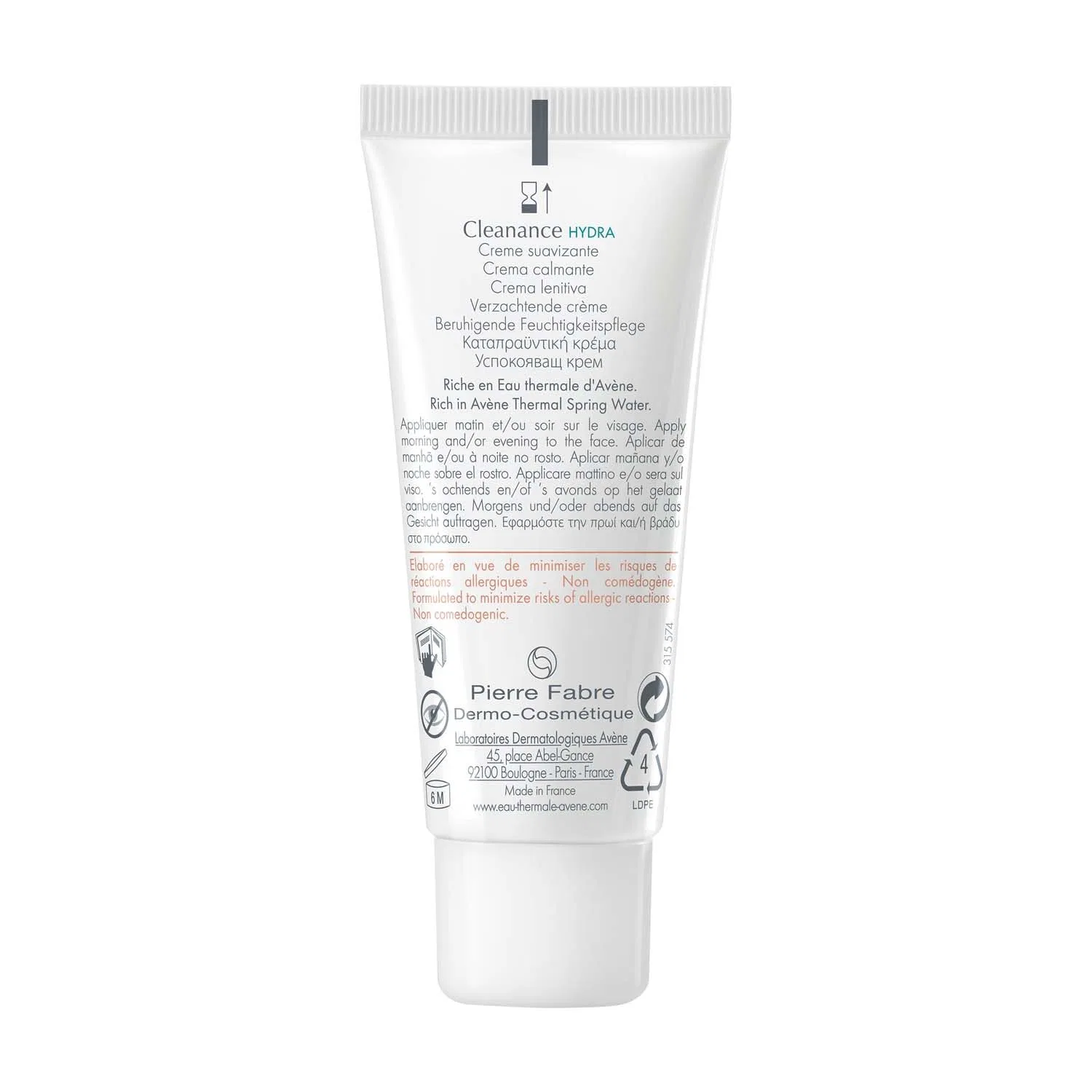Крем для лица SPF AVENE Успокаивающий увлажняющий Cleanance HYDRA от Avène — фото 2