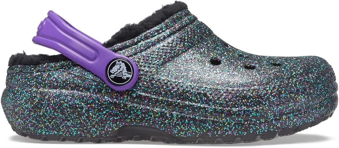 

Детские классические сабо Crocs унисекс с подкладкой, Starry Skies Glitter
