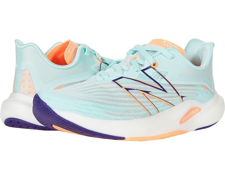 

Кроссовки New Balance FuelCell Rebel v2, цвет White Mint/Citrus Punch