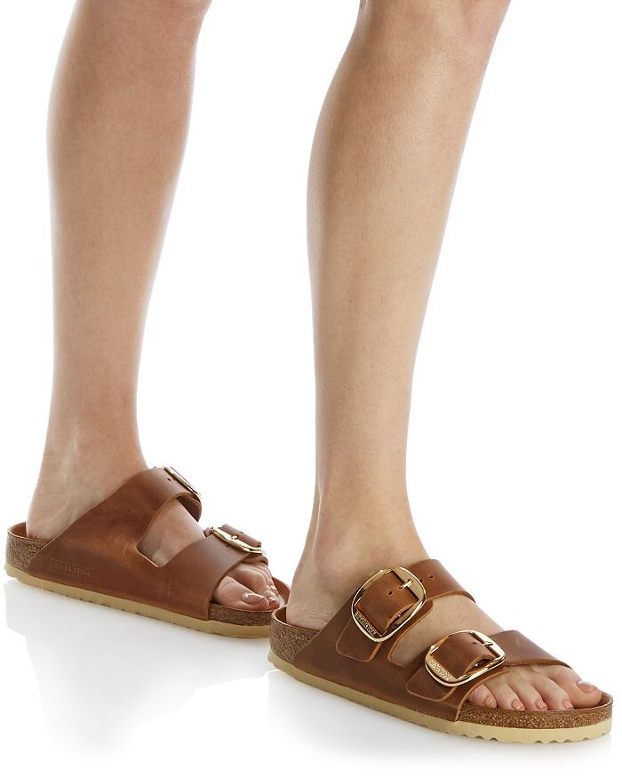 Женские шлепанцы Arizona с большой пряжкой Birkenstock — фото 2