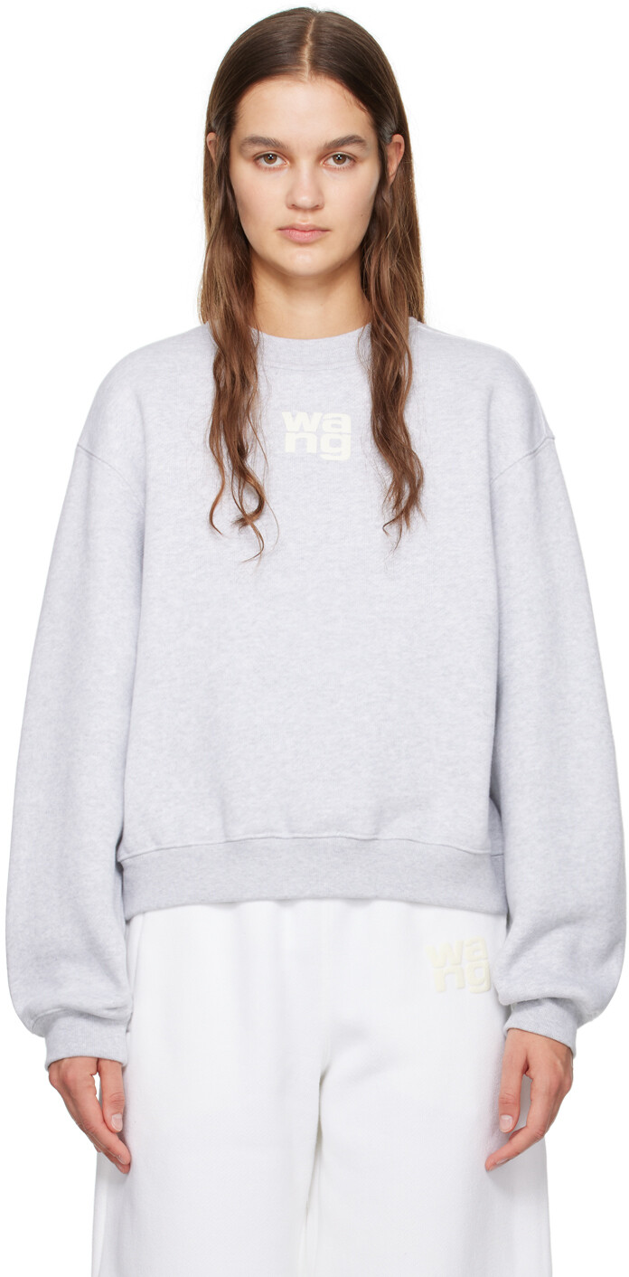 

Серый свитшот с круглым вырезом Alexanderwang.T