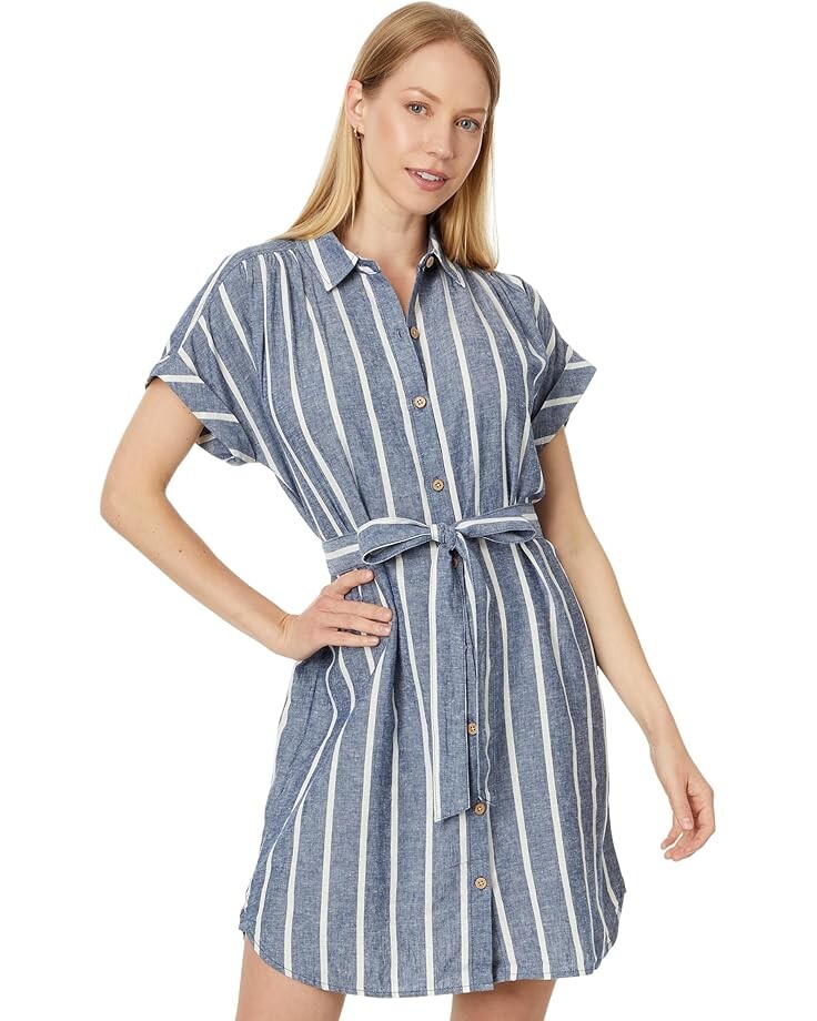 

Платье Faherty Breeze Shirtdress, цвет Coastal Crisp Stripe