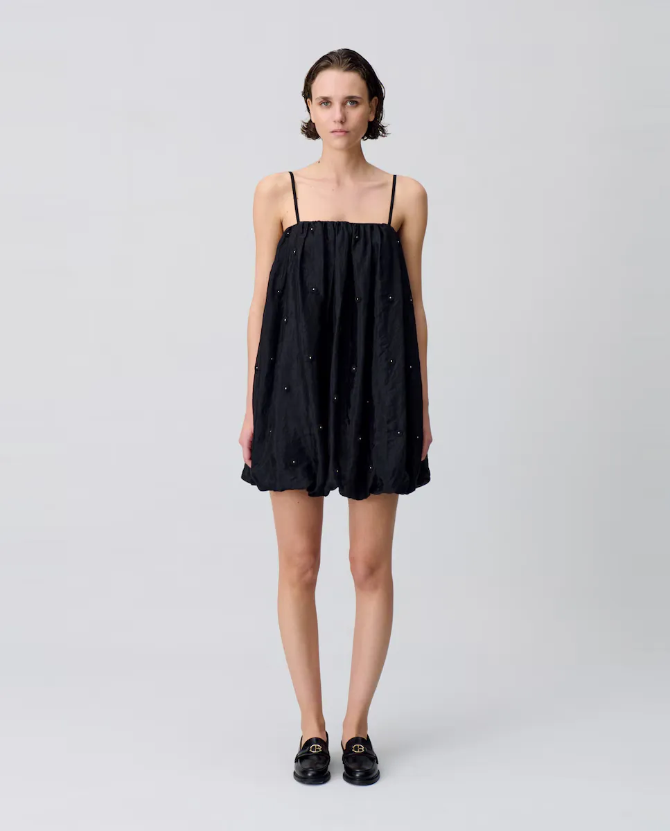 

Короткое платье с пышными рукавами Claudie Pierlot, черный