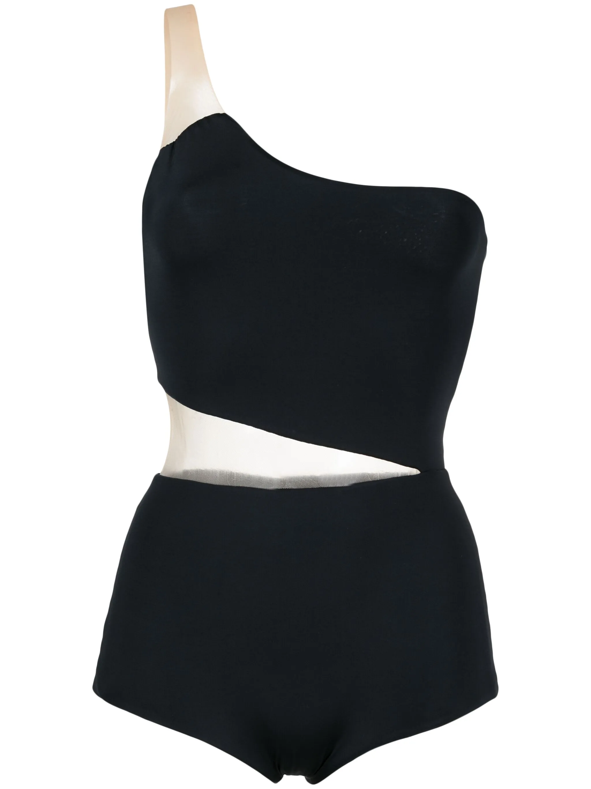 

Боди Grus асимметричного кроя без рукавов Lethicia Bronstein, черный