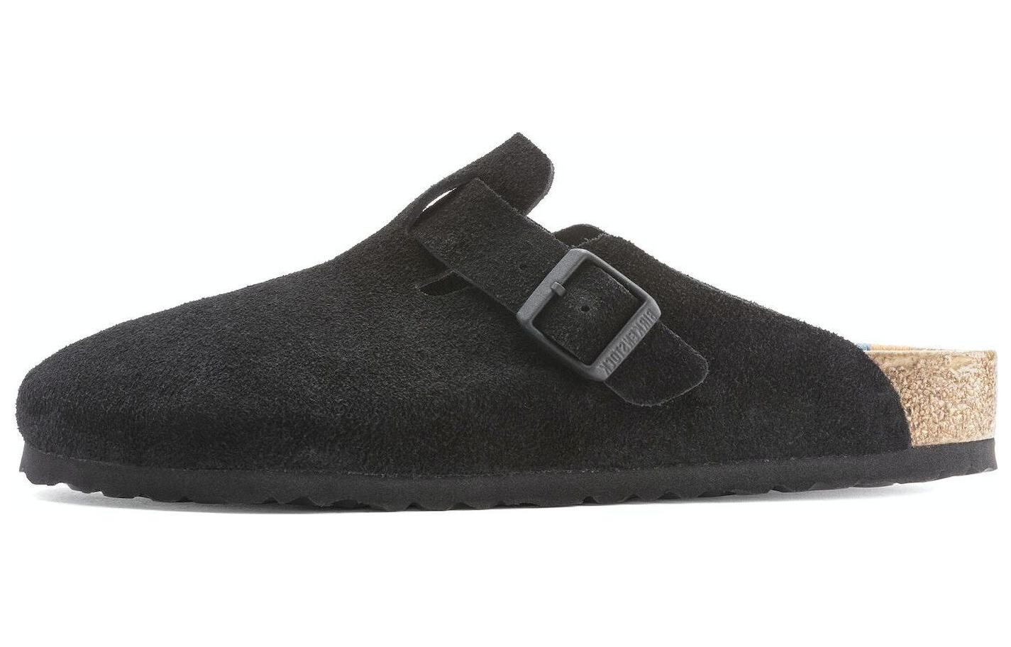 Стелька Boston Suede черного цвета с узором Birkenstock